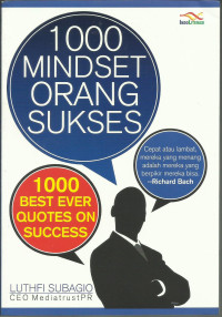 Image of 1000 Mindset orang sukses